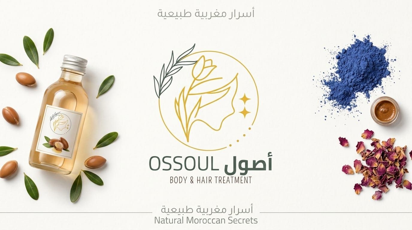 أسرار مغربية طبيعية — زيت OSOUL مع حبوب الأرغان وأوراق الزريعة